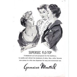Germaine Monteil Deodorant Advertisement 1960s Vintage Print Ad 9 inch Tall